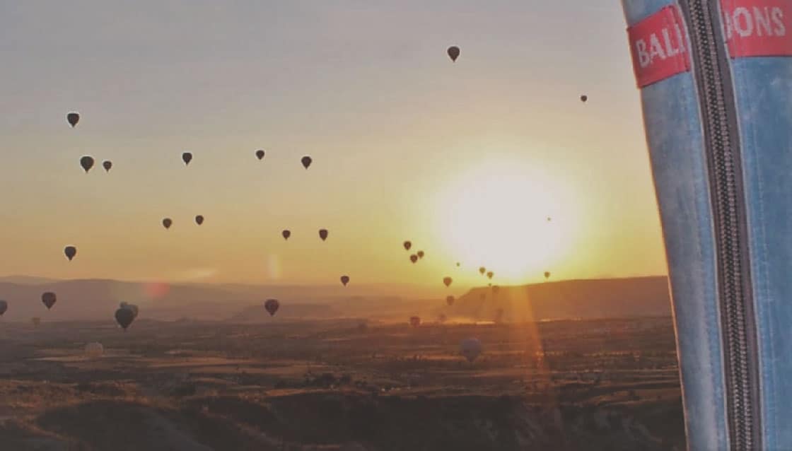 Ballonfahrt in großer Höhe