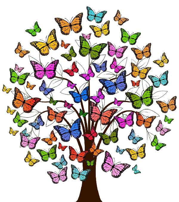 baum-mit-bunten-schmetterlingen